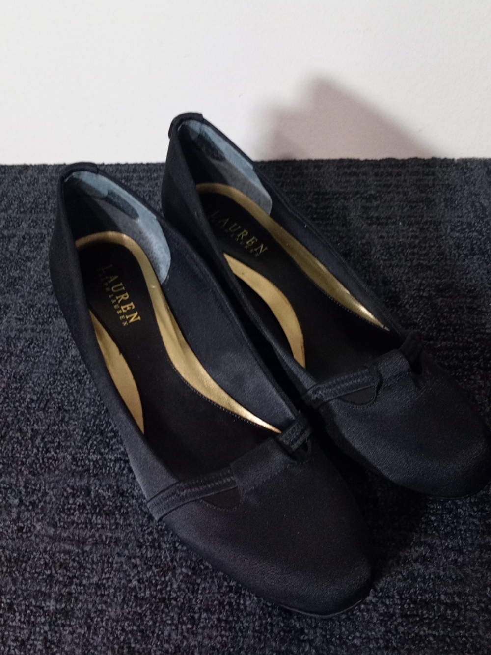 Lauren Ralph Lauren Black Knit Wedges